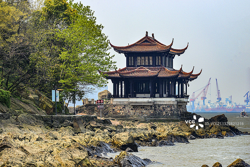 江苏镇江鹅鼻嘴公园图片素材