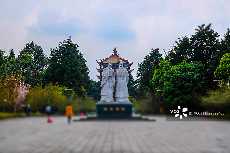 四川绵阳富乐山各角度微缩景观图片图片素材