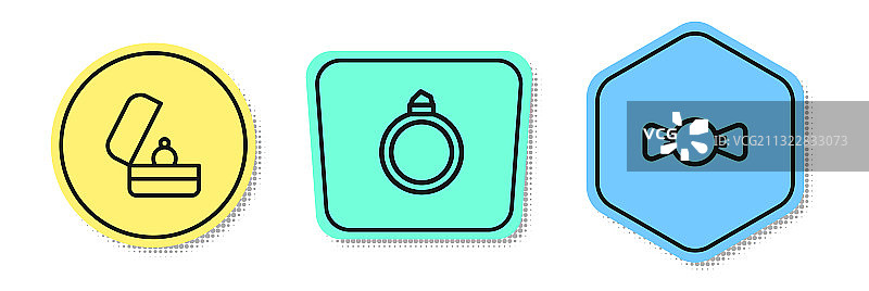 钻石订婚戒指蝴蝶结banner图片素材