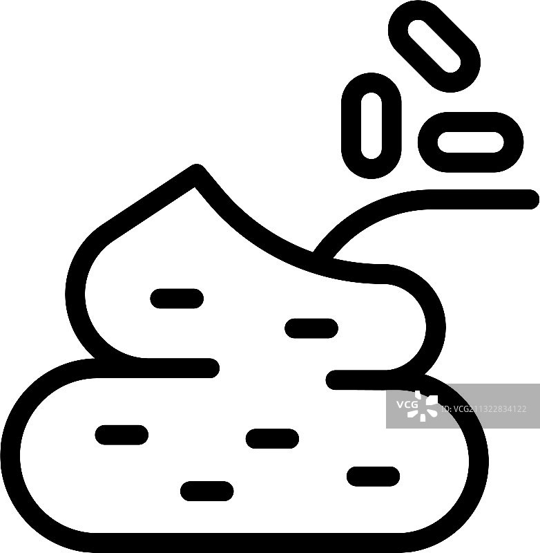 益生菌成分图标轮廓样式图片素材