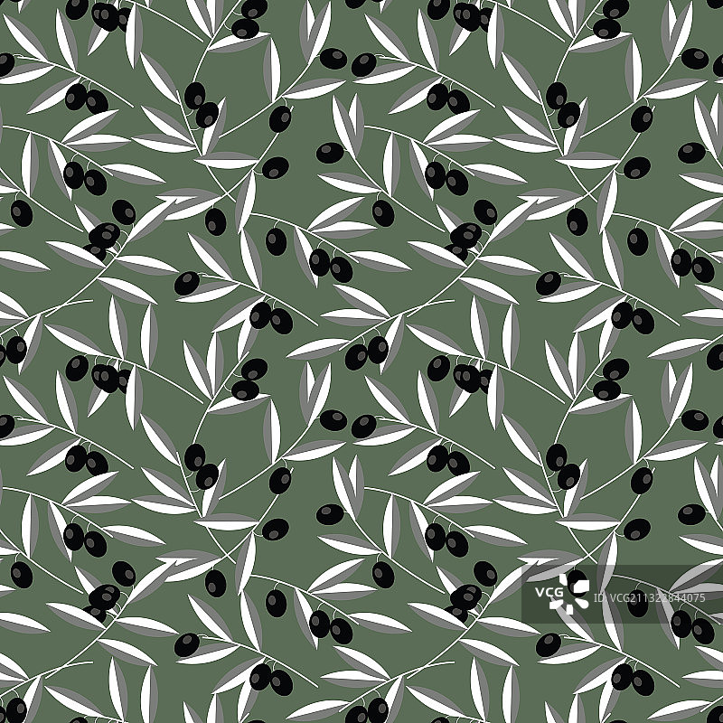 黑橄榄无缝图案图片素材
