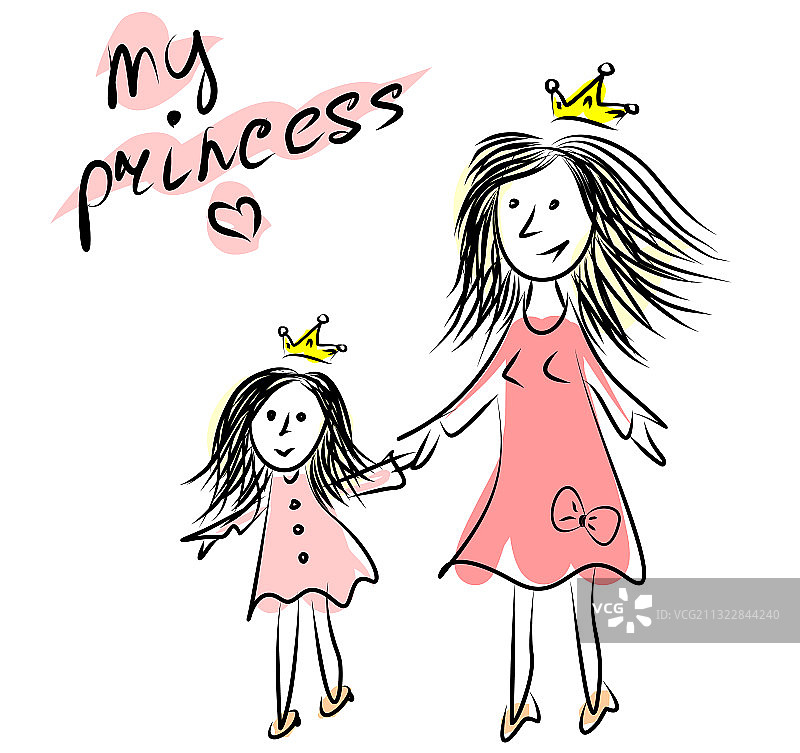 妈妈和女儿拥抱在一起图片素材