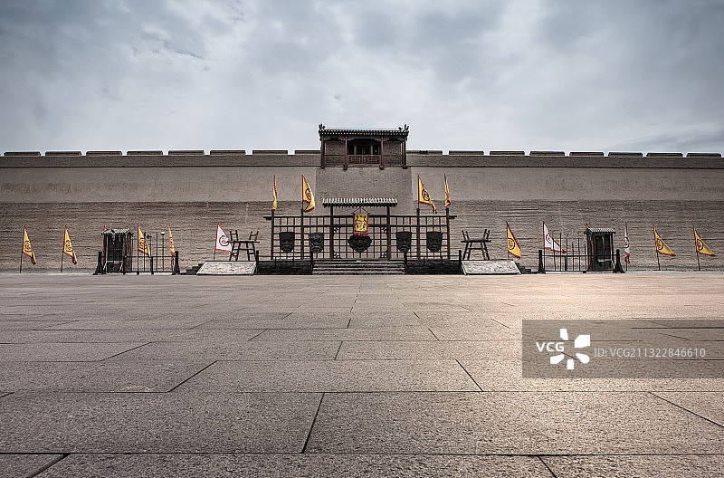 嘉峪关内的校场和点将台图片素材