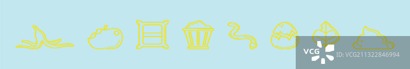 堆肥卡通图标设计模板图片素材