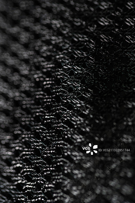 微距物质纤维，整齐排列的孔，衣服物料尼龙物质聚酯纤维，网格图片素材