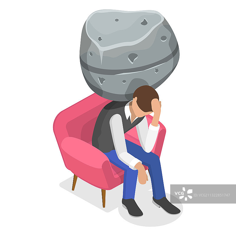 三维等距平面概念图片素材