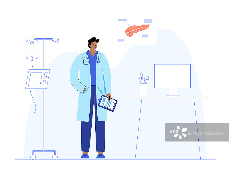 胰腺标志概念图片素材