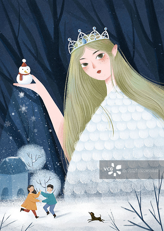 雪姑娘图片素材