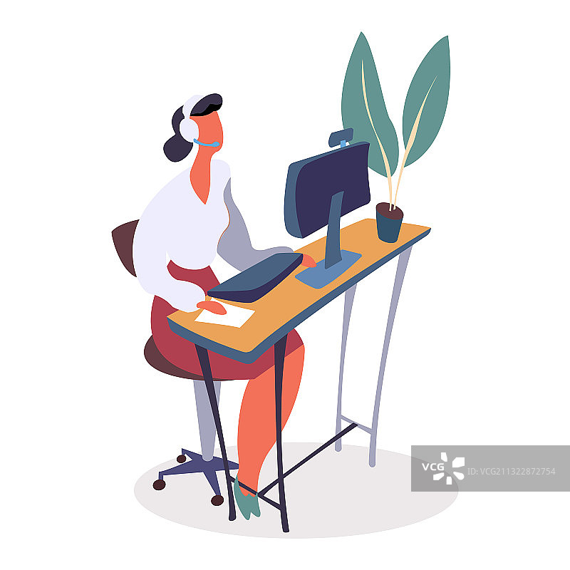 客户服务支持呼叫中心图片素材