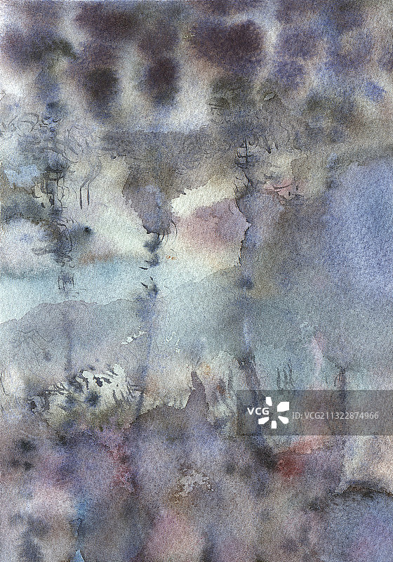意象抽象风景水彩手绘创意装饰背景图图片素材