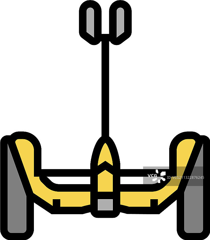 赛格威电动平衡车彩色图标图片素材