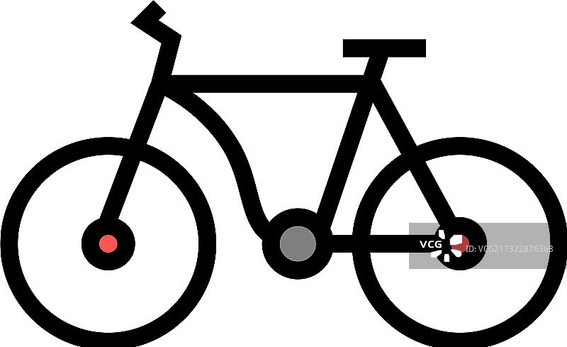 自行车运输彩色图标图片素材