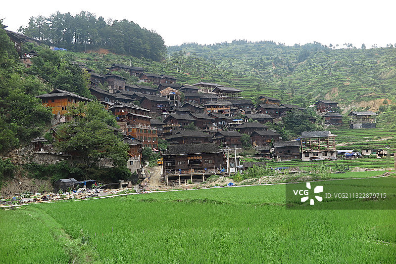 IMG_6582贵州黔东南雷山县一处苗族村寨2015年7月S图片素材