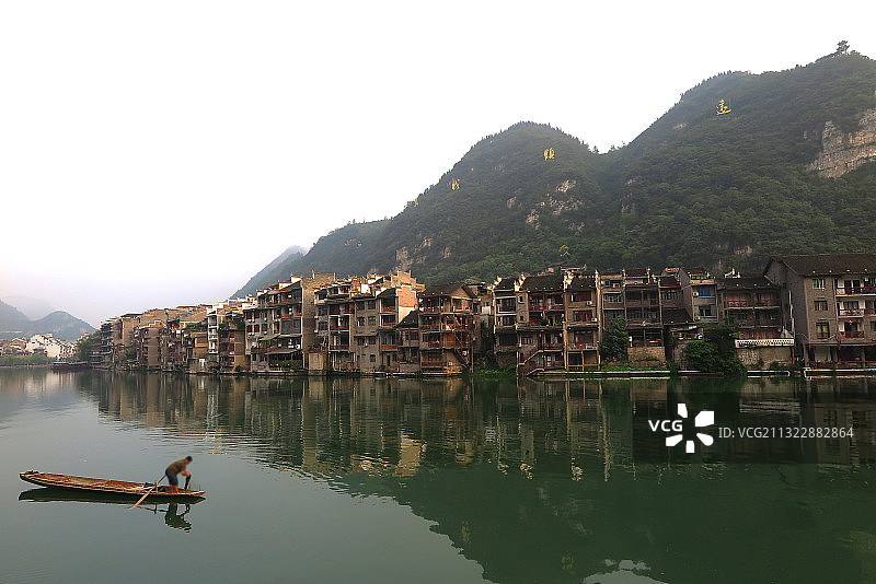 IMG_6022清晨的贵州镇远古镇2015年7月S.图片素材