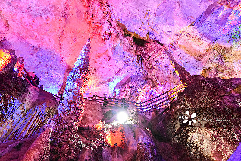 云南省昆明市宜良县九乡风景区九乡溶洞图片素材