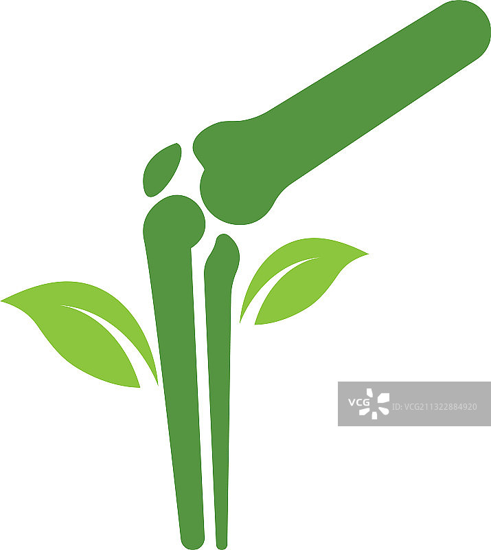 膝关节骨骼Logo图片素材