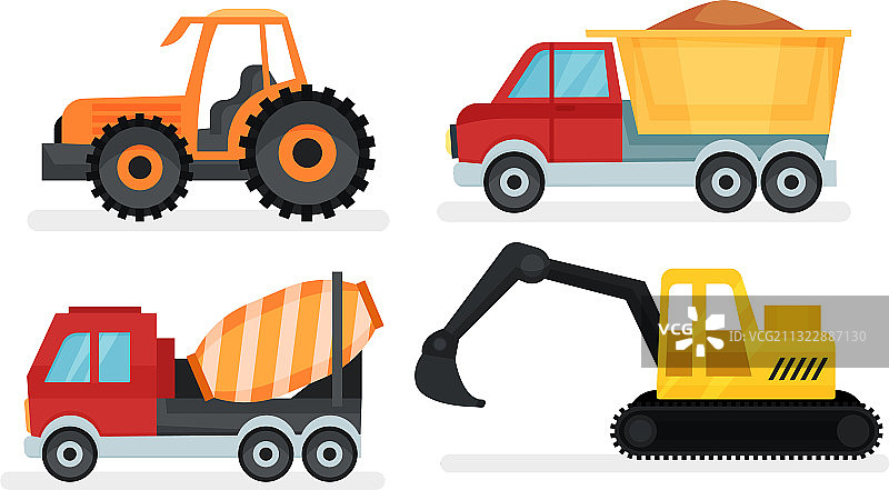 用于建筑工程的重型机械或运输设备图片素材