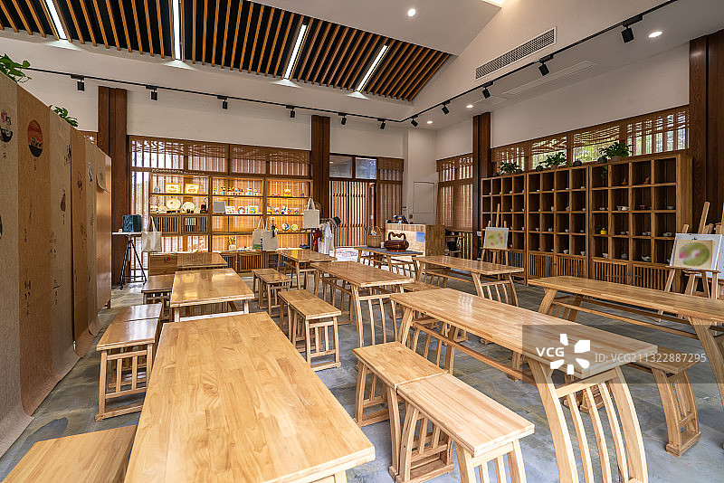 中式餐馆内景图片素材
