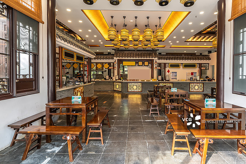 中式餐馆内景图片素材