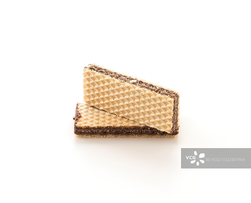 白色背景下的面包特写图片素材