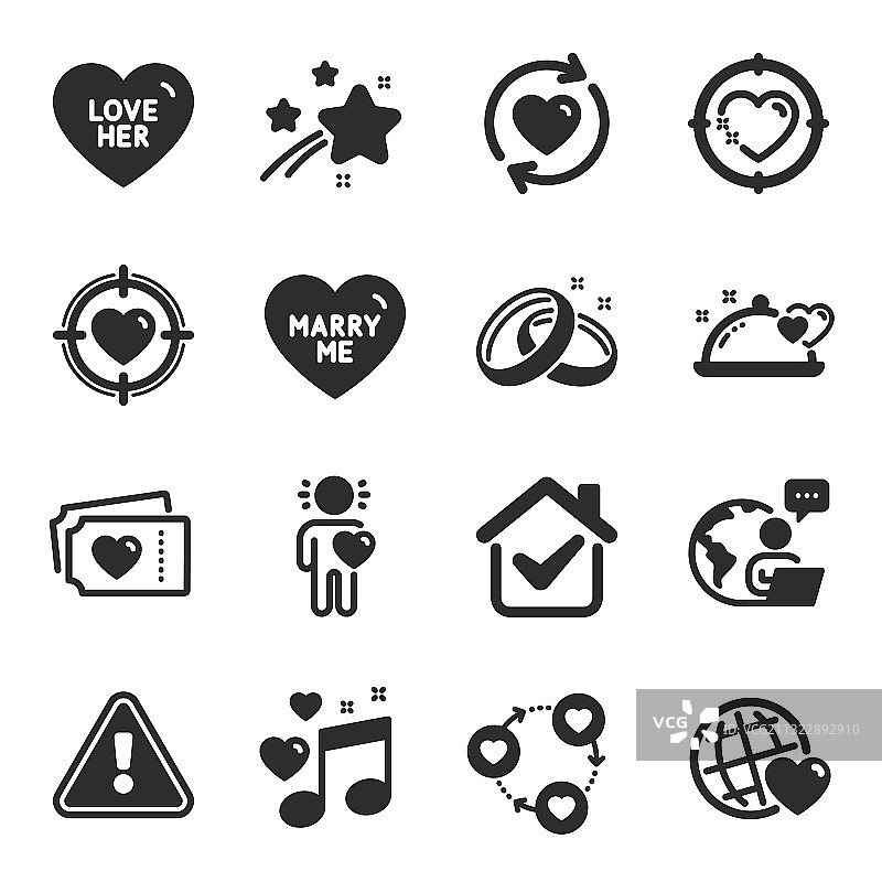 爱情音乐图标图片素材