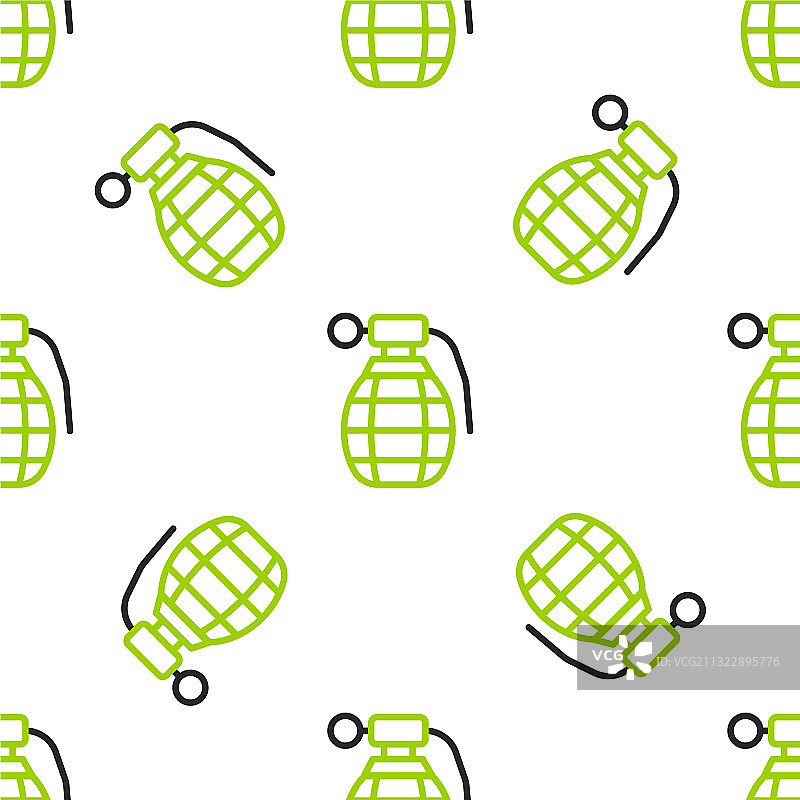 手榴弹图标无缝图案图片素材
