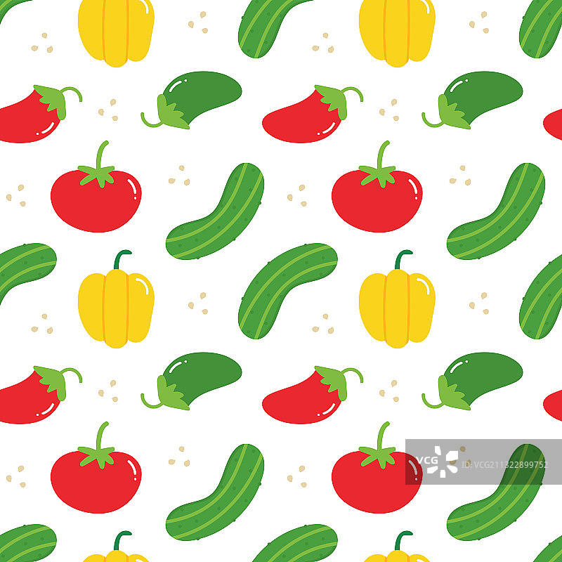 番茄黄瓜辣椒图案图片素材
