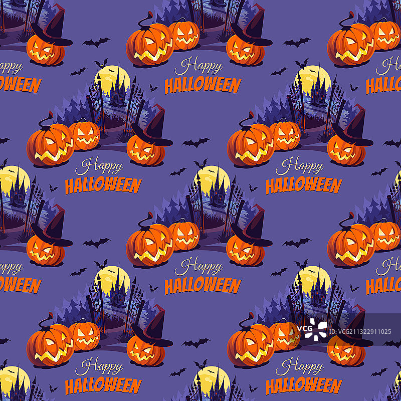 万圣节快乐：南瓜主题图片素材