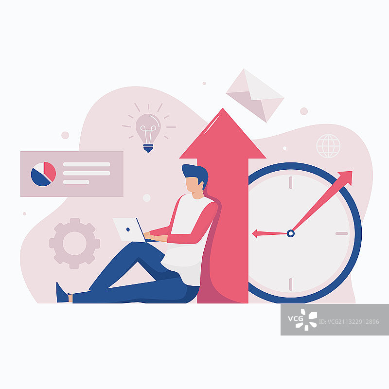 网站提高生产力概念图片素材