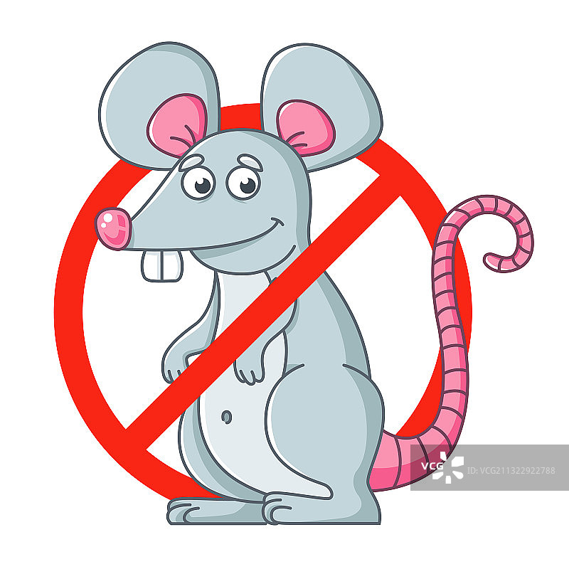 圆形灭鼠标志图片素材