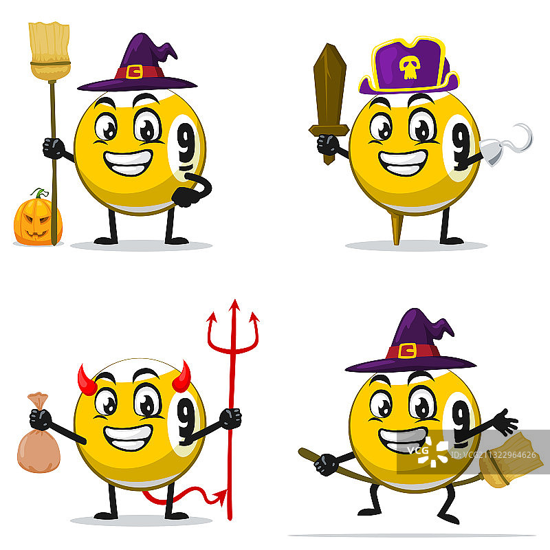 台球角色或吉祥物图片素材