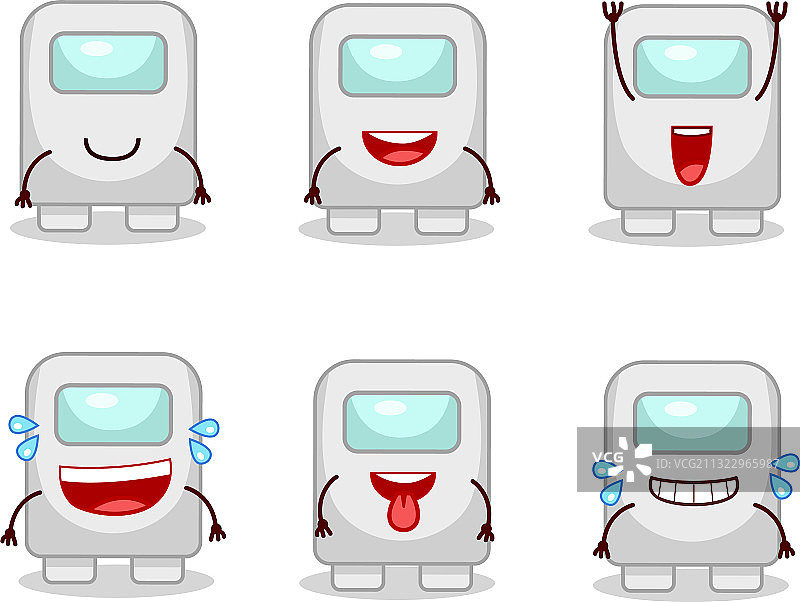 卡通人物：微笑的白色Among Us图片素材