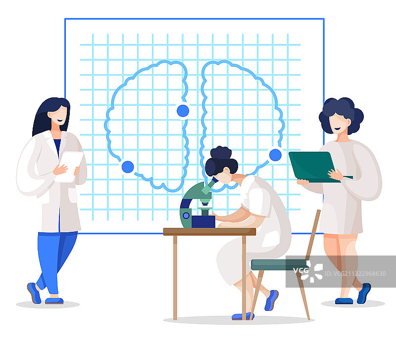 脑部扫描科研图图片素材