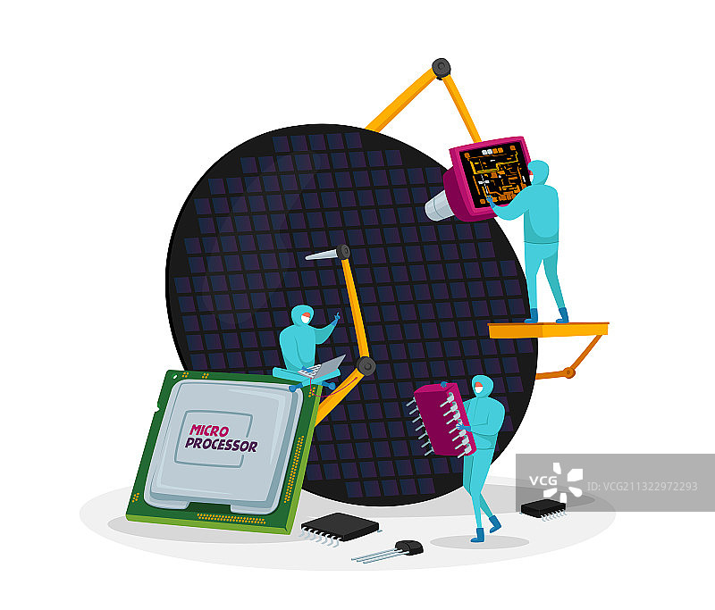 半导体产品制造科学图片素材