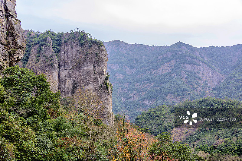 中国浙江省温州雁荡山灵岩景区图片素材