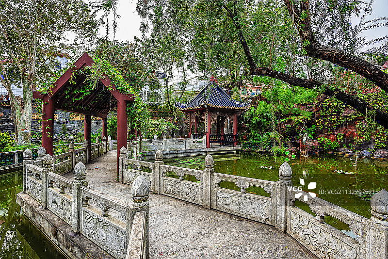 明清建筑佛山市顺德区北滘碧江金楼古建筑群图片素材