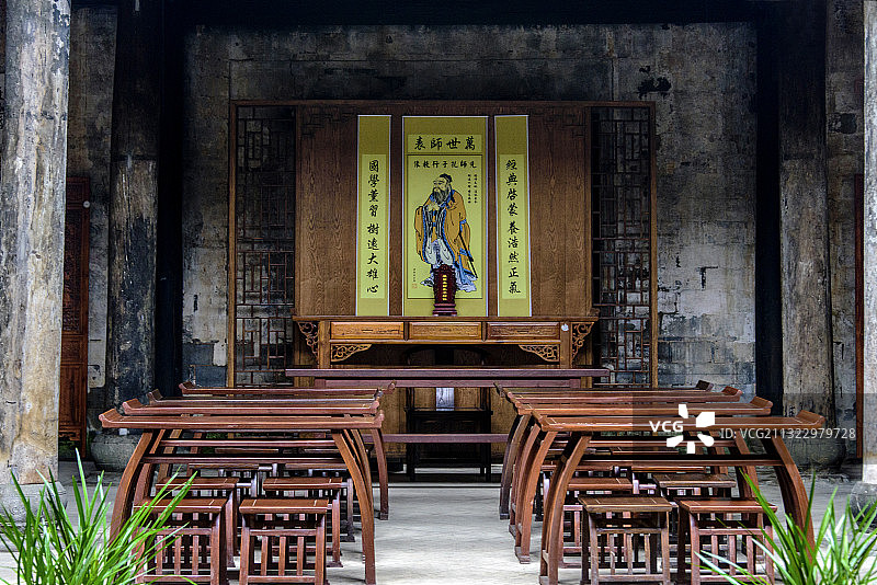 中国浙江省金华市寺平古村图片素材