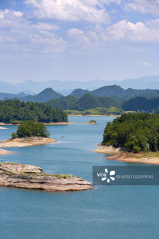 杭州千岛湖风景图片素材