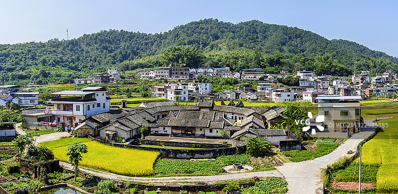 中国广东省梅州市梅县侨乡村图片素材