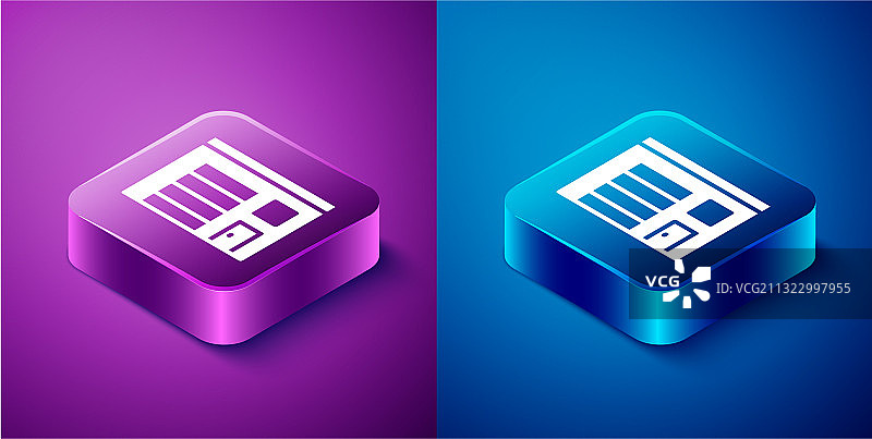 2.5D建筑消防站图标图片素材