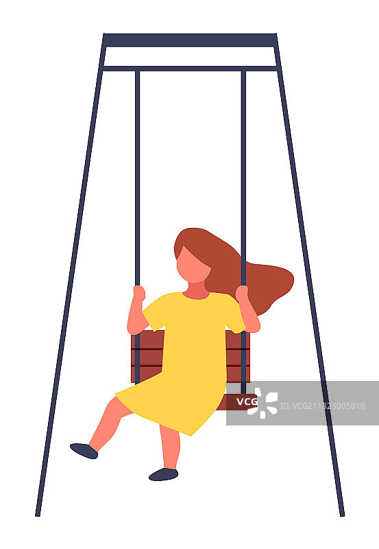 孩子在幼儿园游乐场玩耍图片素材