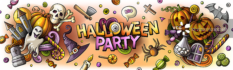 万圣节快乐卡通图片素材