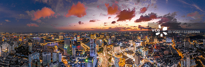 南宁朝阳夜景图片素材