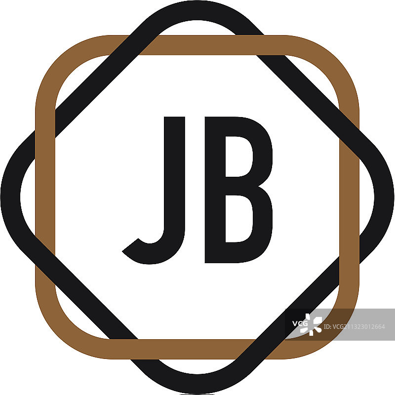 字母JB优雅标志设计模板图片素材