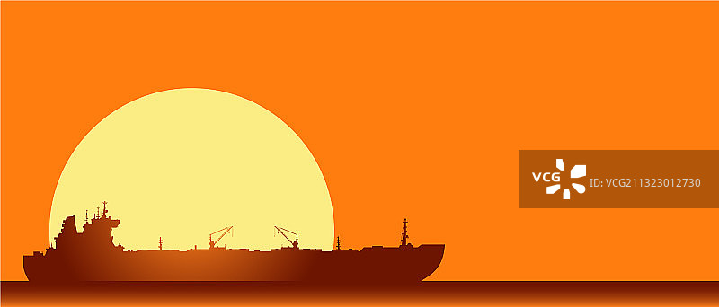 海上巨型原油油轮图片素材