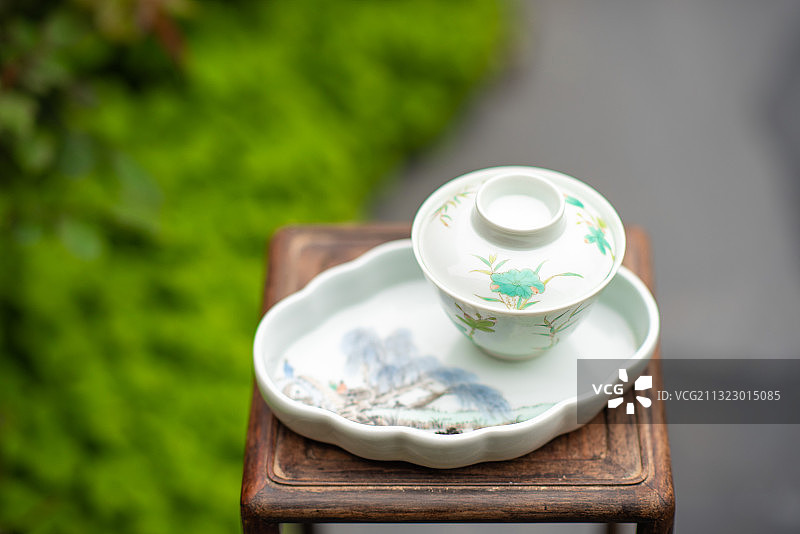 泡茶器具盖碗图片素材
