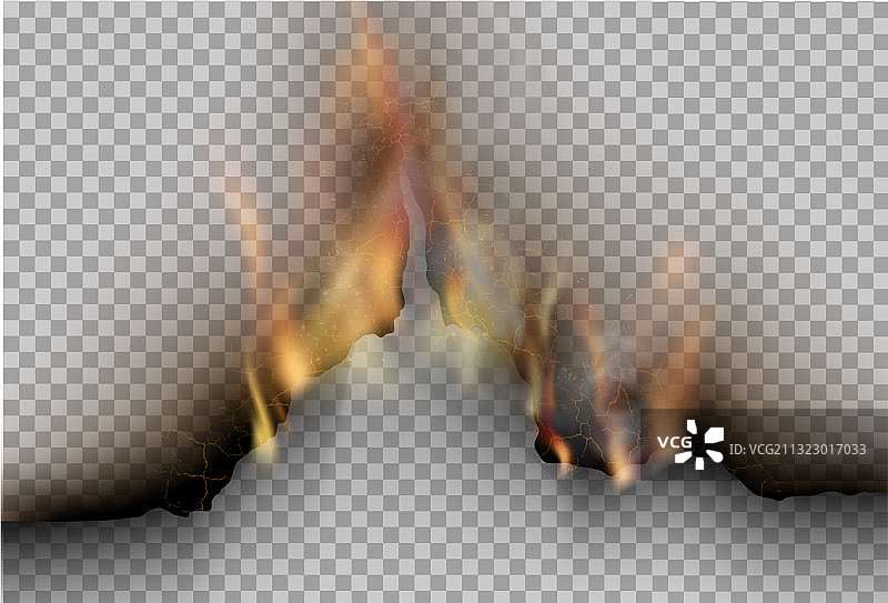 透明设计燃烧模板撕纸图片素材