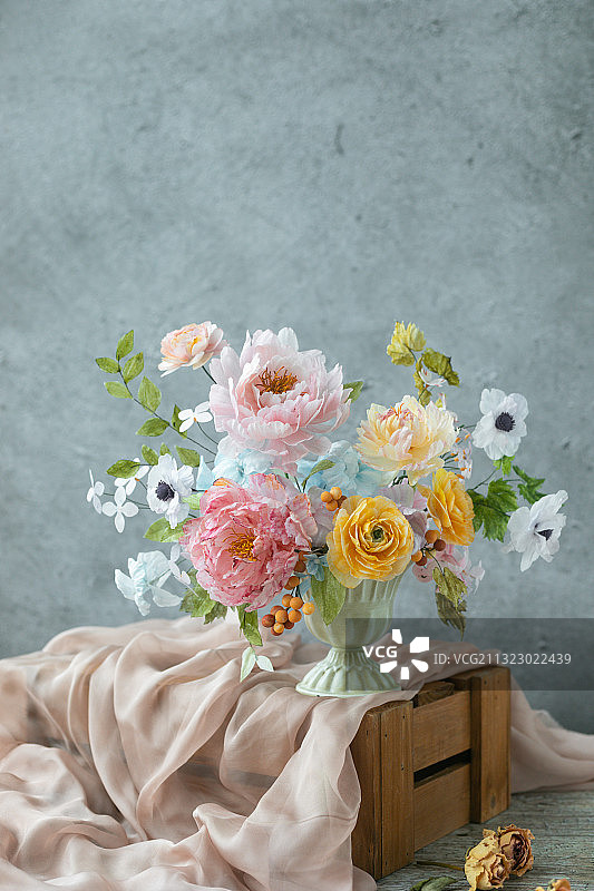 糖纸花威化纸花图片素材