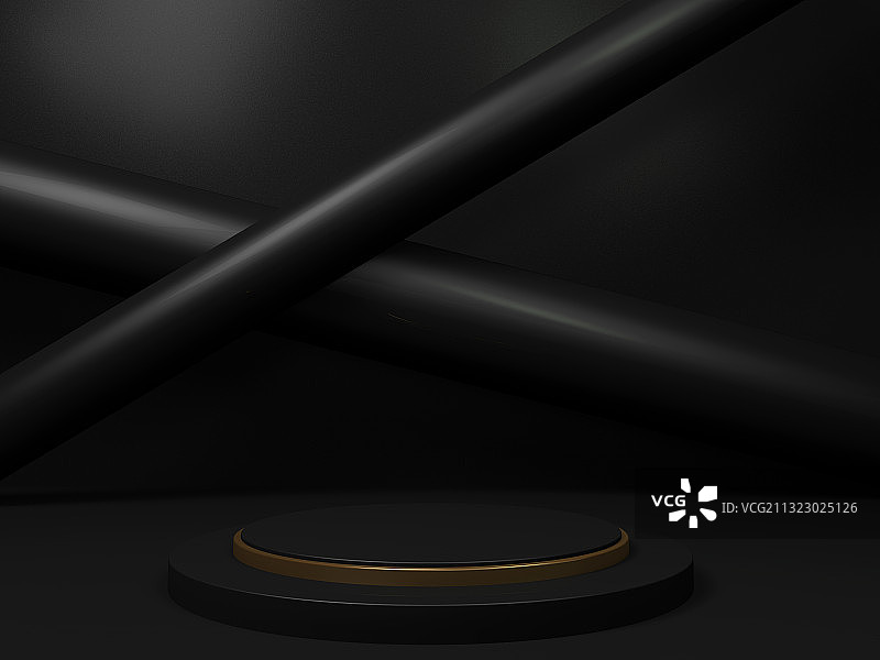 黑金立体空间背景图片素材