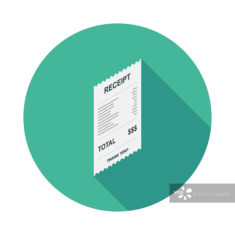 收据纸票据支票发票现金收据图片素材